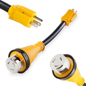Proline 15amp Male to 50amp Female Twist Lock Power Cord Adapter RV, Camper, Electrical Adapter NEMA 5-15P to SS2-50R