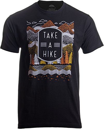 Take a Hike | Outdoor Nature Hiking Camping Graphic Saying for Men Women T-Shirt-(Adult,S) Black