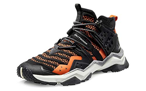 RAX Men's Lightweight Hiking Shoes Camping Backpacking Shoes Outdoor Sneakers Black