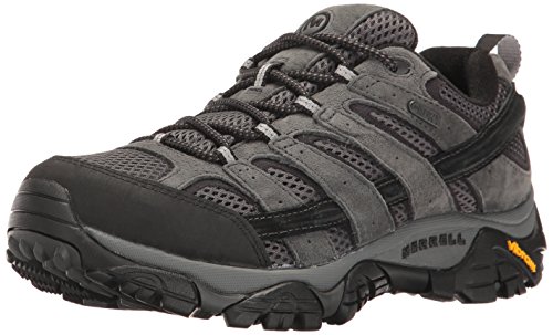 Merrell Men's Moab 2 Waterproof Hiking Shoe, Granite, 9 2E US