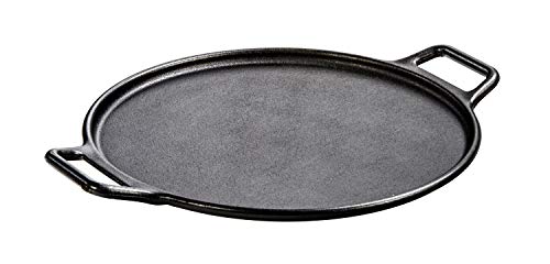 Lodge P14P3 Pro-Logic Cast Iron Pizza Pan, 14-inch, Black