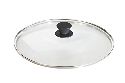 Lodge Tempered Glass Lid (12 Inch) - Fits Lodge 12 Inch Cast Iron Skillets and 7 Quart Dutch Ovens