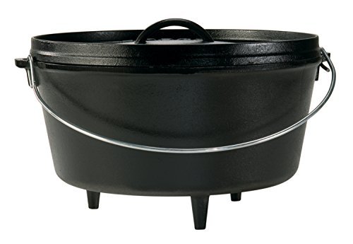 Lodge L12DCO3 Deep Camp Dutch Oven, 8 Quart