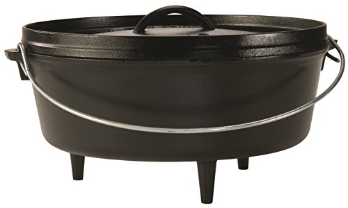 Lodge Cast Iron Camp Dutch Oven, 6-Quart