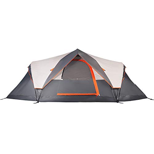 Mobihome 6-Person Tent Family Camping Quick Setup, Instant Extended Dome Tents Outdoor, with Water-Resistant Rainfly and Mesh Roofs & Door & Windows - 13.5' x 7'