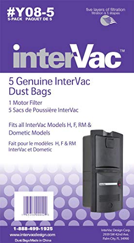 Intervac 5-pack Dust Bags and Exhaust Filter Y08-5