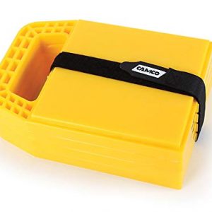 Camco RV Stabilizing Jack Pads, Helps Prevent Jacks From Sinking, 6.5 Inch x 9 Inch Pad - 4 pack (44595), Yellow