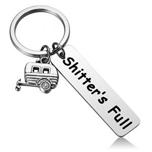 MIXJOY Shitter's Full Camper Keychain Redneck Keychain Hillbilly Keychain RV Keychain