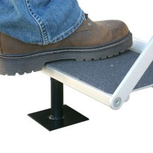 Camco Save-A-Step Brace, Stabilizes RV Steps and Helps Prevent RV Movement. Protects RV Steps from Sag and Wear (4-5/8"-8") (43681)