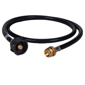 GasSaf 5FT Propane Adapter and Hose Assembly Replacement with Hose for Type1 LP Tank and Gas Grill-CSA Certified