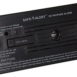 Safe-T-Alert 30-442 12V Propane Alarm Flush Mount Black