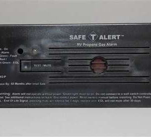 Safe T Alert RV Trailer Classic Lp Gas Alarm Flush Mount Black 30-442-P-BL