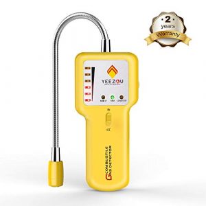 Natural Gas Leak Detector - Upgraded Portable Propane Methane Combustible Gas Sniffer Detector with Sound & Light Alarm, Gas Tester