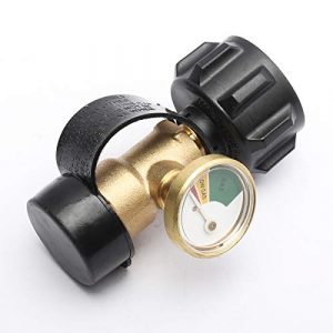 CENTAURUS Propane Tank Gauge Level Indicator Leak Detector Gas Pressure Meter Universal Replacement for RV Camper, Cylinder, BBQ Gas Grill, Heater and More Appliances-Type 1 Connection