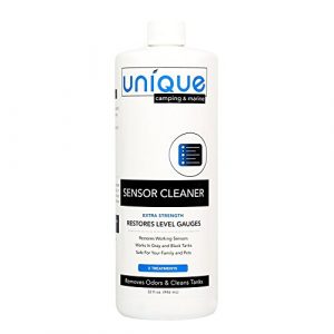 Unique RV Sensor Cleaner - 32 oz. | For RV and Boat Black Water Holding Tanks | Cleans and Restores Level Gauges | Works On Old and New Problems