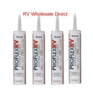 Geocel 28127V Pro Flex Bright White RV Flexible Sealant - 10 oz. Quantity 4