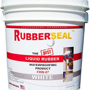 Rubberseal Liquid Rubber Waterproofing and Protective Coating - Roll On White (1 Gallon, White)