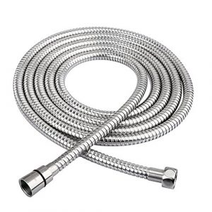 HOMEIDEAS 118-Inch Shower Hose SUS 304 Stainless Steel Extra Long Shower Head Hose Bathroom Handheld Showerhead Sprayer Extension Replacement,Polished Chrome