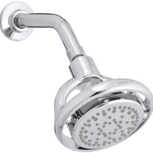 Kohler K-15996-CP Flipside 2.5 gpm multifunction wall-mount Showerhead, Polished Chrome