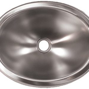 Heng's 20337 10" x 13" Stainless Steel Oval Sink