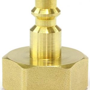 Winterize Sprinkler Systems And Outdoor Faucets: Air Compressor Quick-Connect Plug To Female Garden Faucet Blow Out Adapter Fitting (Solid Lead-Free Brass)