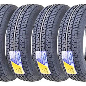 Set of 4 New Premium WINDA Trailer Tires ST 225/75R15 10PR Load Range E w/Featured Side Scuff Guard