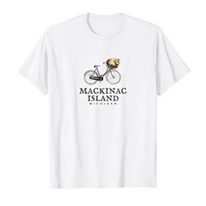 Mackinac Island T-Shirt, Bike Mackinac Michigan Tee