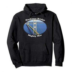 MACKINAC SUSPENSION BRIDGE Pullover Hoodie