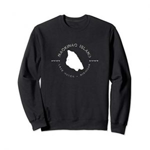 Mackinac Island Michigan Graphic Vintage Retro Sweatshirt