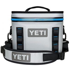 YETI Hopper Flip 8 Portable Cooler, Fog Gray/Tahoe Blue