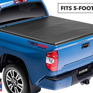 Gator ETX Soft Tri-Fold Truck Bed Tonneau Cover | 59501 | fits Nissan Frontier 2005-19 (5 ft bed) w/ factory side bed rail caps only