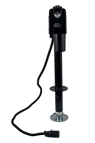 Quick Products JQ-3500B-7P Electric Tongue Jack with 7-Way Plug - Black