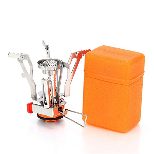 AOTU Portable Camping Stoves Backpacking Stove with Piezo Ignition ，Stable Support Wind-Resistance Camp Stove for Outdoor Camping Hiking Cooking