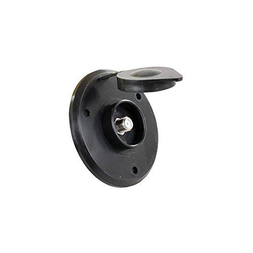 JR Products 476-B-3-A Black Cable TV Plate