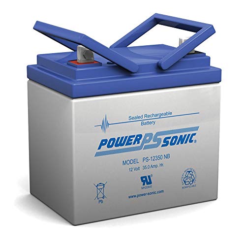 Power Sonic 12V 35Ah U1 AGM Solar Battery Also Replaces 33Ah, 34Ah, 36Ah