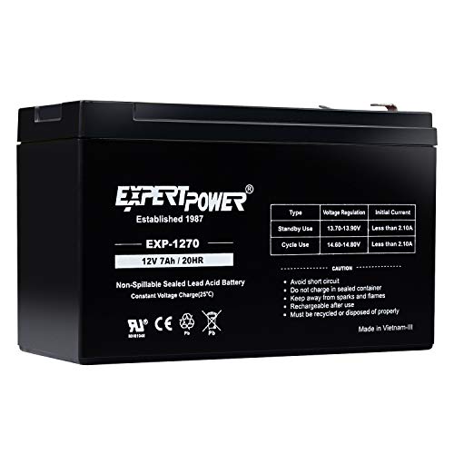 ExpertPower 12v 7ah Rechargeable Sealed Lead Acid Battery