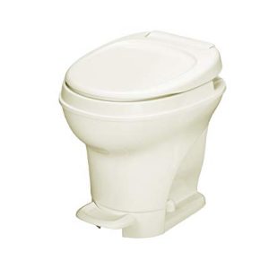 Aqua-Magic V RV Toilet Pedal Flush /High Profile / Parchment - Thetford 31672