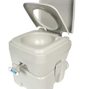 Camco Portable Travel Toilet-Designed for Camping, RV, Boating and Other Recreational Activities-5.3 Gallon (41541)